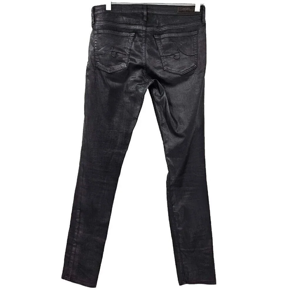 AG Adriano Goldschmied The Legging Ankle Super Skinny Jean Black Women’s Size 27